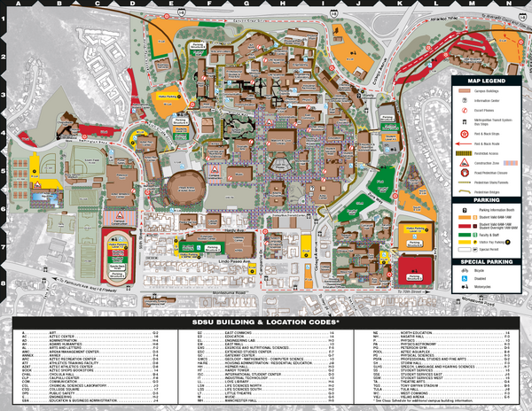 San Diego State University Map Maping Resources