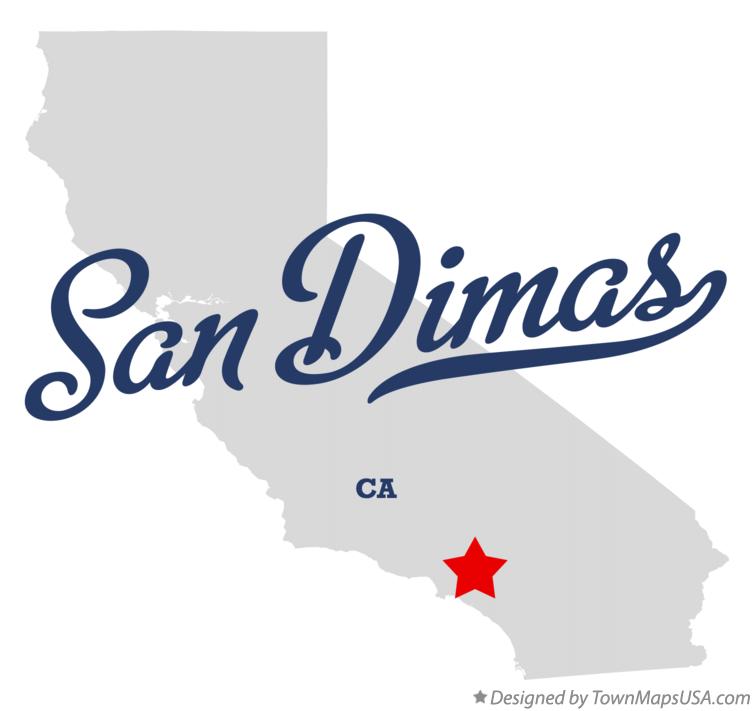 San Dimas Ca Map Large World Map