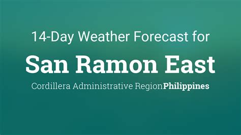 San Ramon East Philippines 14 Day Weather Forecast