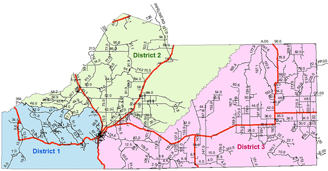 Satellite 3D Map Of Las Animas County