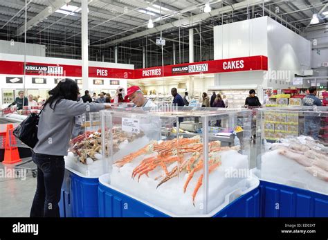 Seafood Counter In Costco Wholesale Store Hayes Rd Hounslow Greater