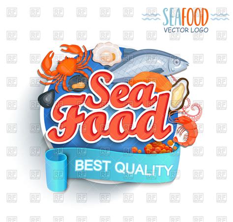 Seafood Logo Vector At Vectorified Com Collection Of Seafood Logo