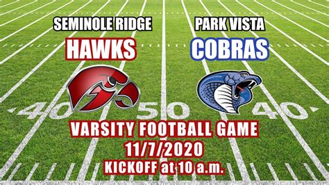 Seminole Ridge High School Varsity Football Vs Park Vista November 7