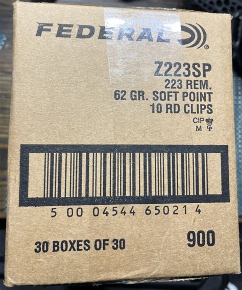 South East Ga Fs 223 5 56 Federal Case Of 900 Rounds The