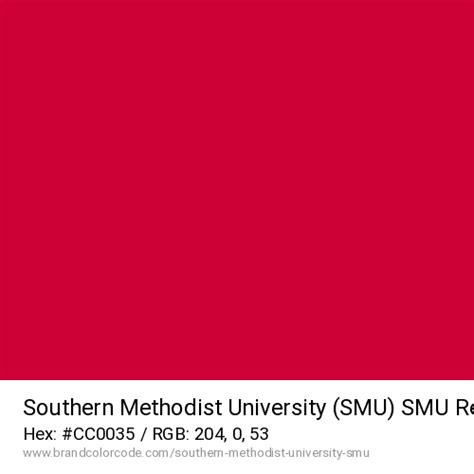 Southern Methodist University Smu Brand Color Codes Brandcolorcode Com