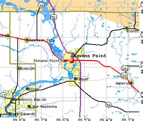 Stevens Point Wisconsin Wi 54481 Profile Population Maps Real