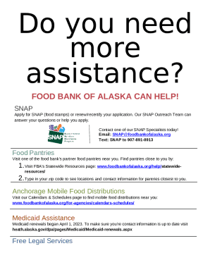 Submitting An Alaska Snap Food Stamps Application Doc Template