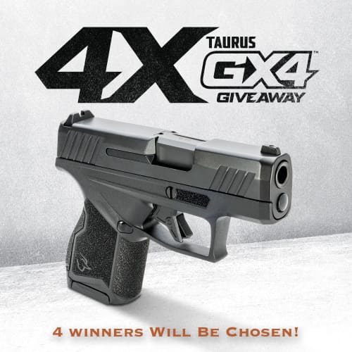 Taurus Gx4 Pistol Giveaway 4 Winners