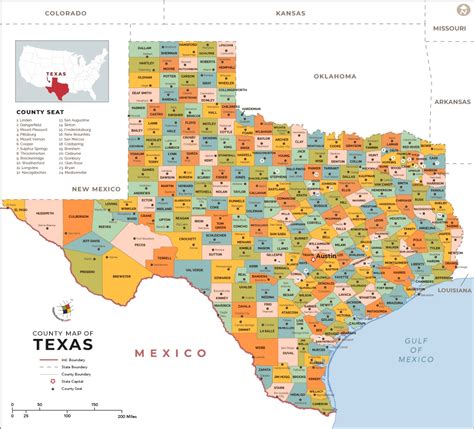 Texas Counties Map State Map Of Texas Texas County Map