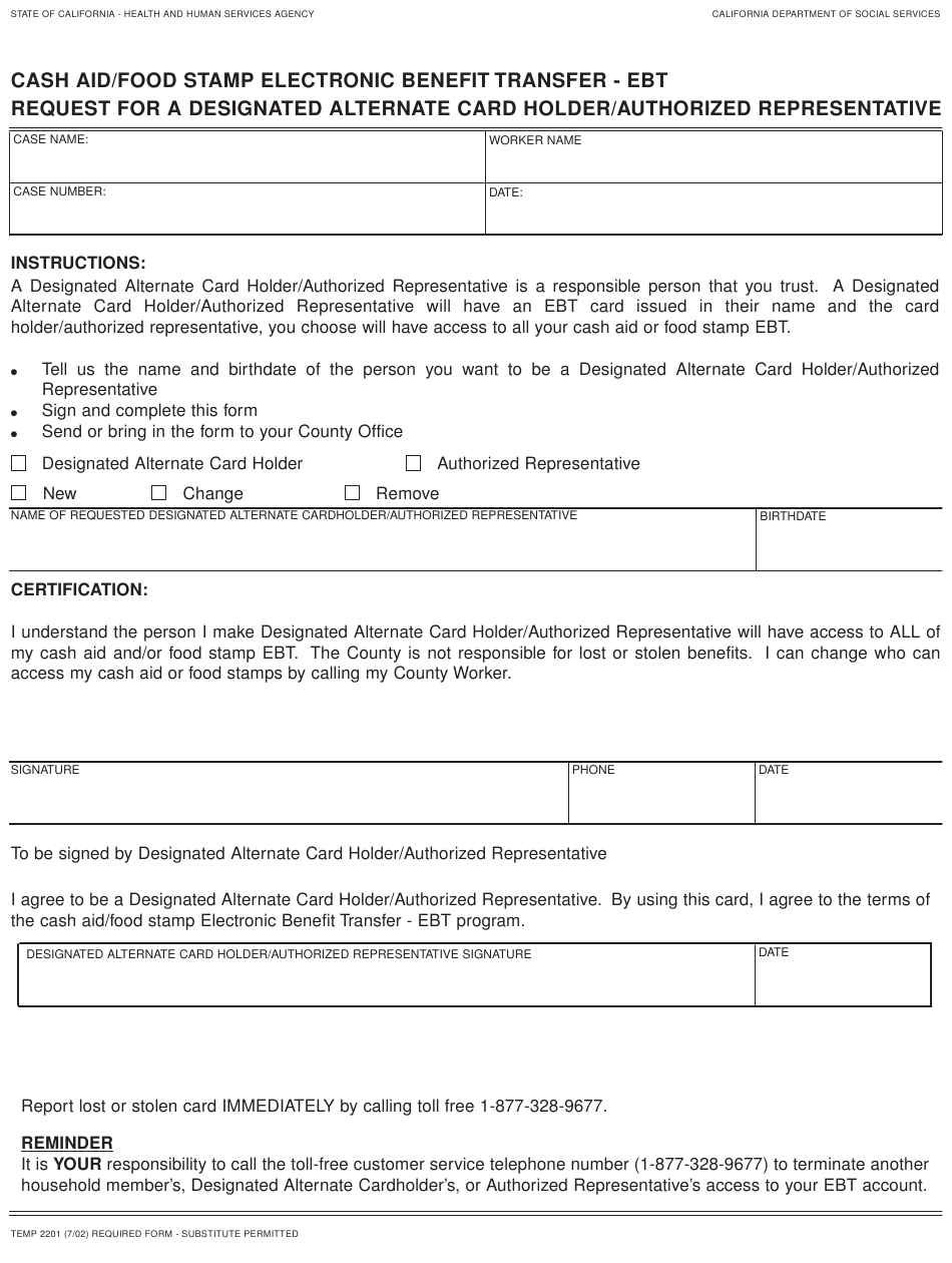 Texas Ebt Application