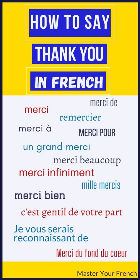 The Best Ways To Say Thank You In French Master Your French