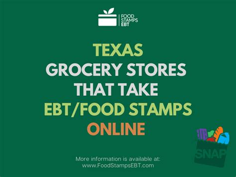 These 15 Grocery Stores Accept Ebt Online In Texas Food Stamps Ebt