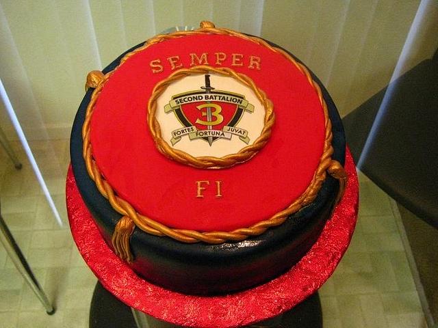 U S Marine Corp Cake Decorated Cake By Cakeicer Cakesdecor