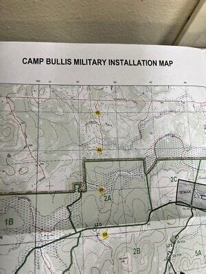 Us Military Topographic Map Camp Bullis Texas Tx San Antonio Spec Ed