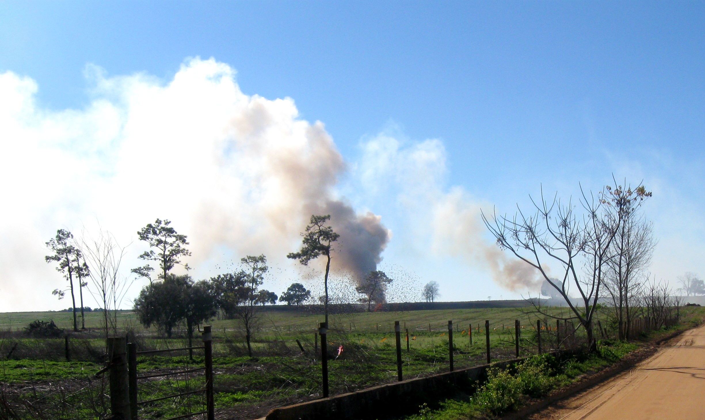 Villages Burning Debris In Advance Of Fruitland Park Construction