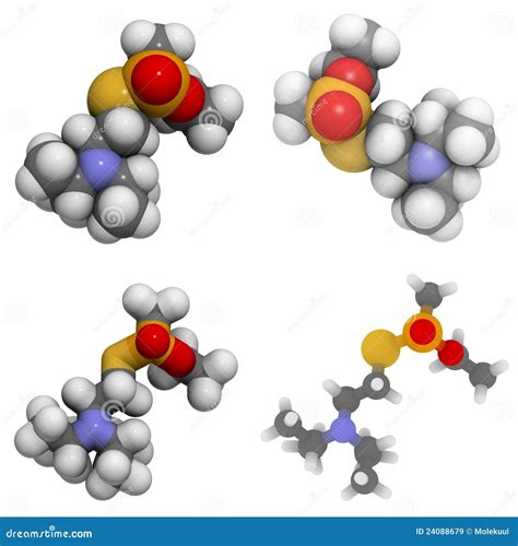 Vx Molecule Nerve Agent Stock Illustration Illustration Of Chemical