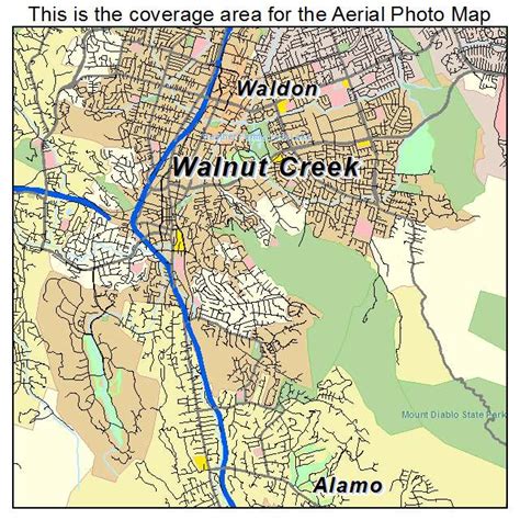 Walnut Creek California Map