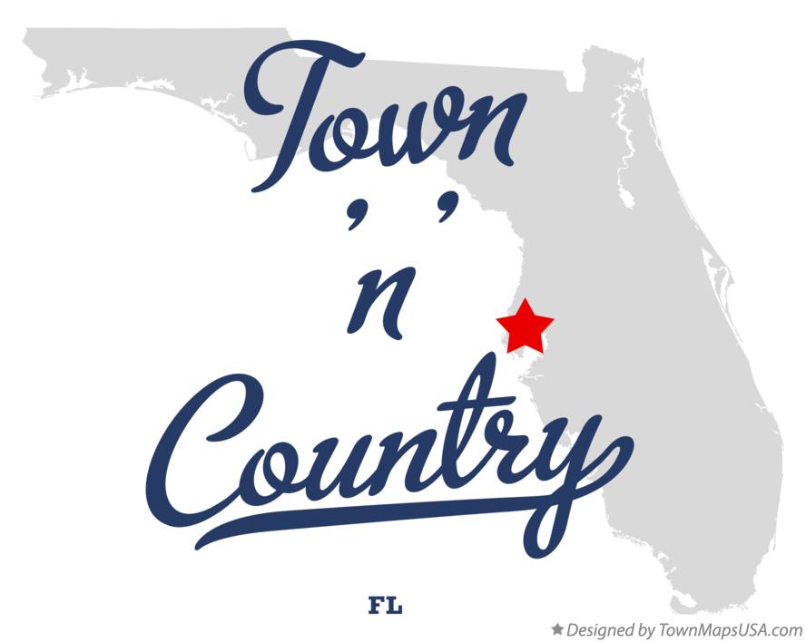 Where Is Town N Country Fl Usa Location Map Of Town N Country