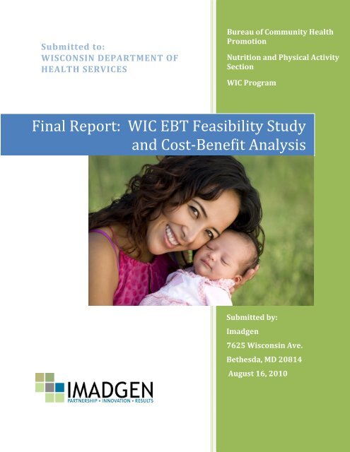 Wic Ebt Feasibility Study And Cost Benefit Analysis Wisconsin