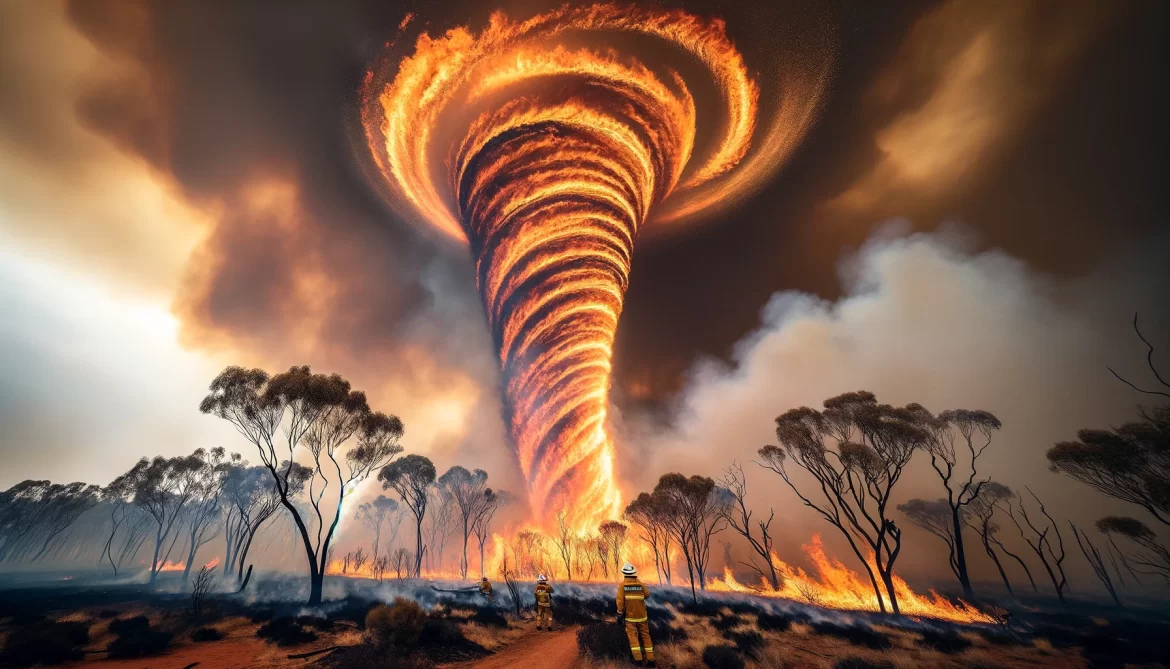 Wildfire Whirls In Australia Fire Tornadoes