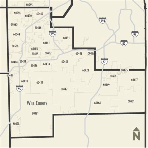 Will County Zip Code Maps Chicago Business Financial News Analysis