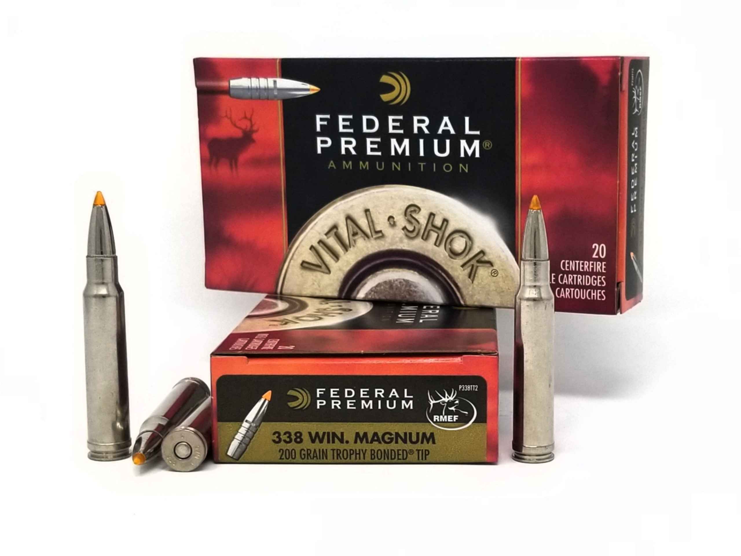 Winchester Ammo 338 Winchester Mag 200 Grain Ballistic Silvertip Box