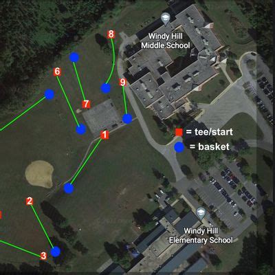 Windy Hill Middle School Owings Md Udisc Disc Golf Course Directory