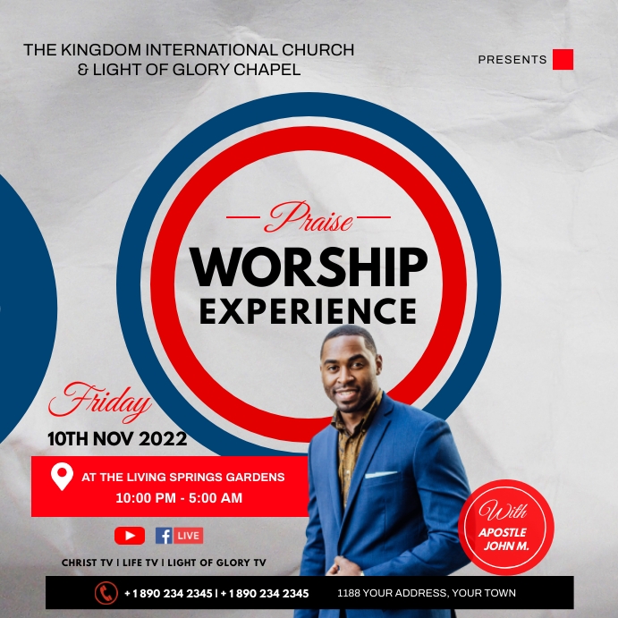 Worship Experience Poster Template Postermywall