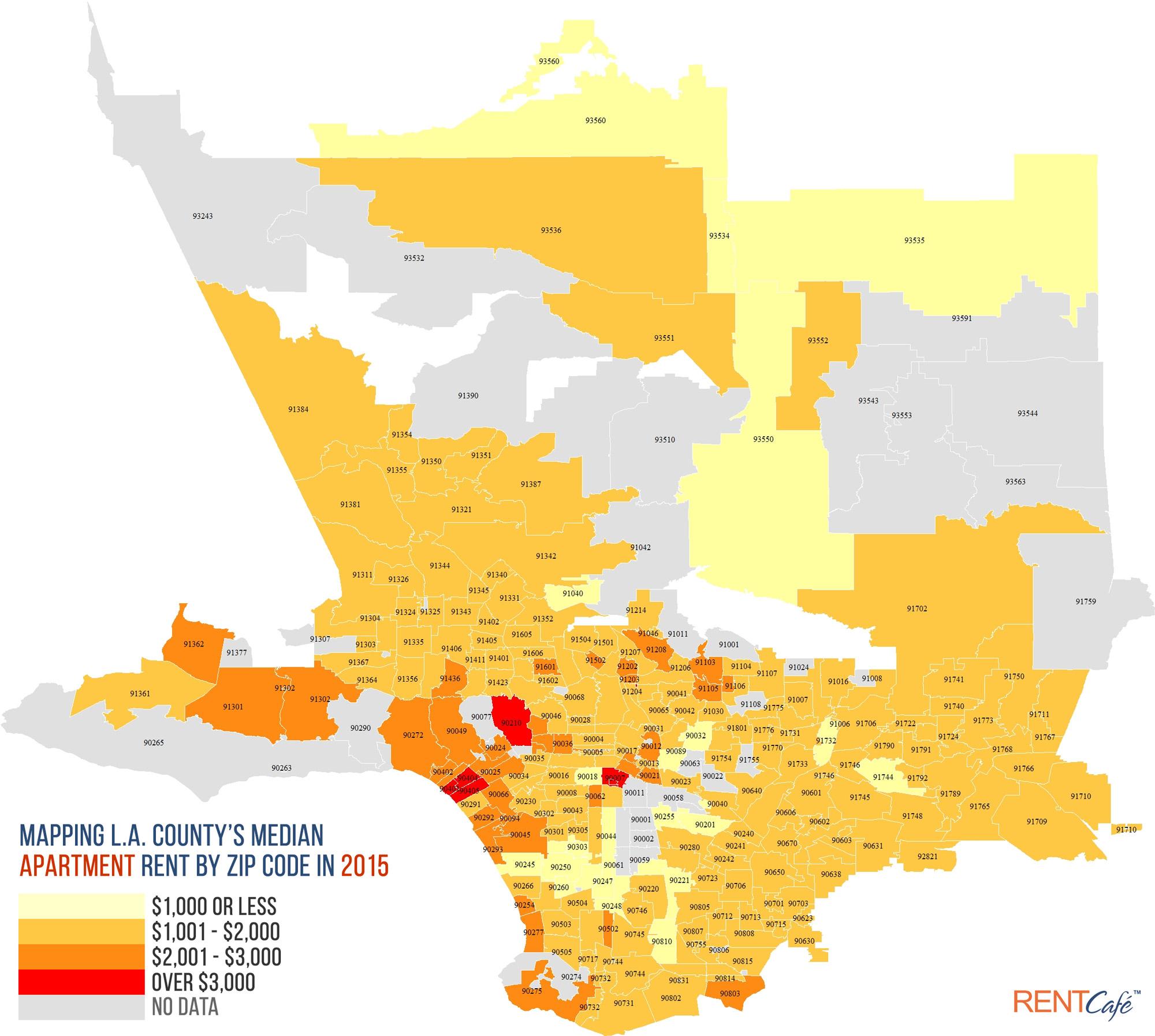 Zip Code Downtown Los Angeles Map