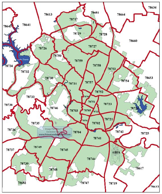 Zip Code Map Austin Zipcode Map Austin Austin Zip Code Map