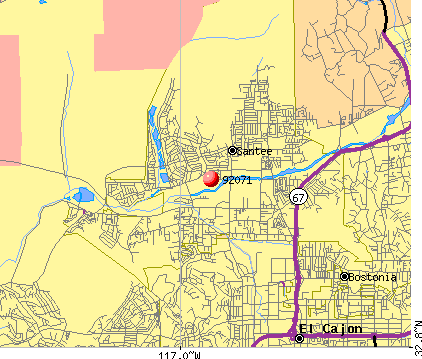 Zip Code Map Of 92071 Demographic Profile Residential Housing