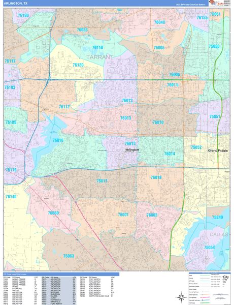 Zip Code Map Of Arlington Texas