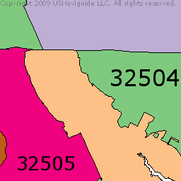 Zip Code Map Pensacola Fl