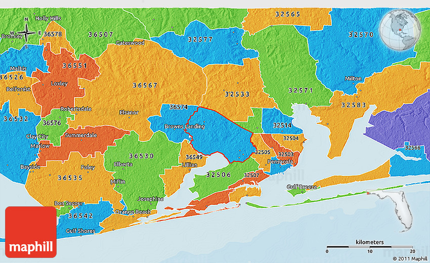 Zip Code Map Pensacola Oconto County Plat Map