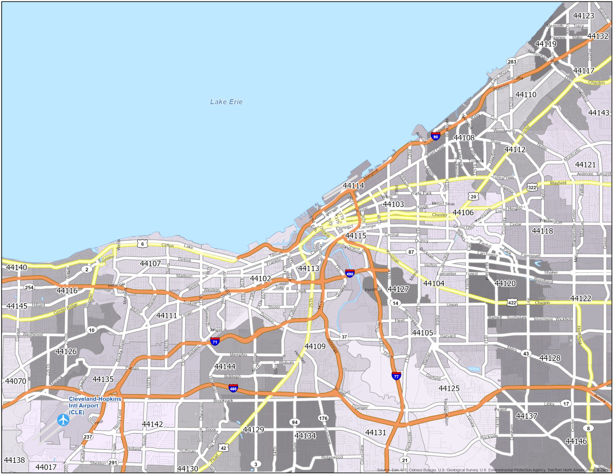 Zip Code Of Cleveland