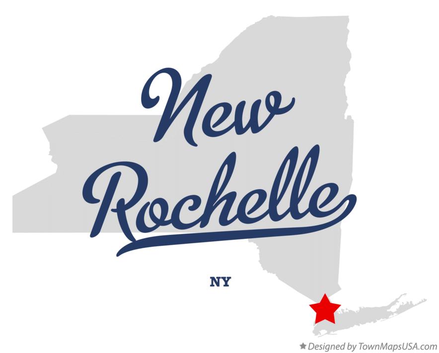 Zip Code Wall Map Of New Rochelle Ny Zip Code Map Not Laminated