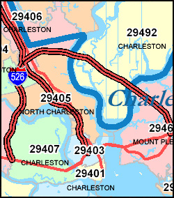 Zip Codes List For South Carolina South Carolina Zip Code Map