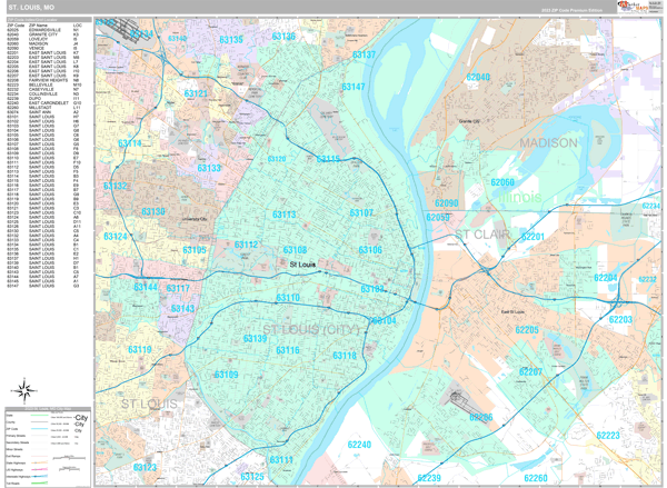 Zip Codes Map Around St Louis Paul Smith